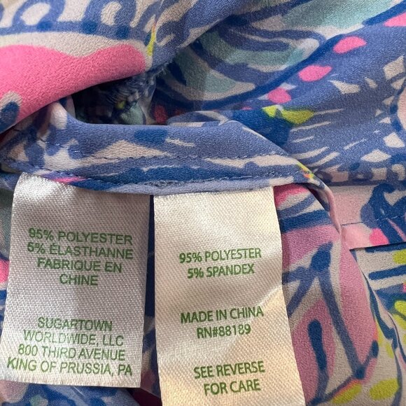 Lilly Pulitzer long sleeve dress with tiered skirt size 10 - Picture 3 of 8